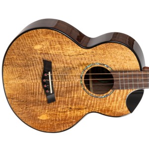 Flight Maia Steel String Baritone EQ-A Ukulele with Bag - Natural